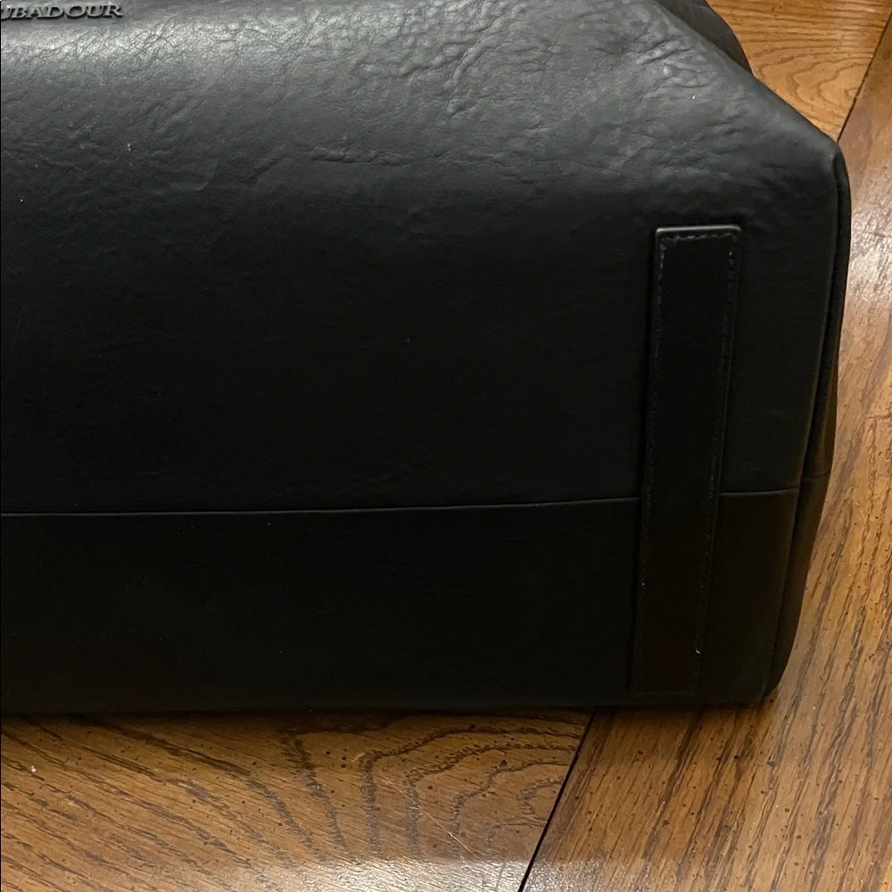 Black TROUBADOUR‎ Leather Duffle